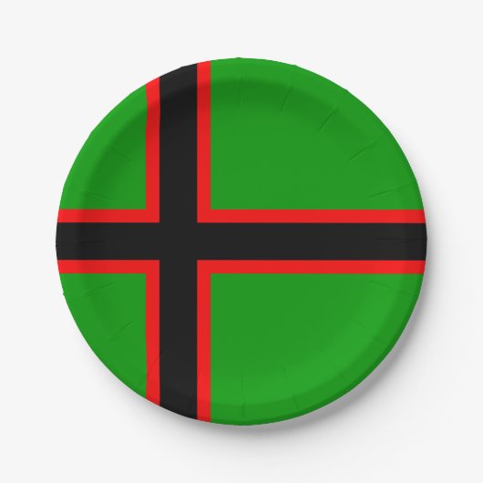 カレリア国旗 ペーパープレート (正面)