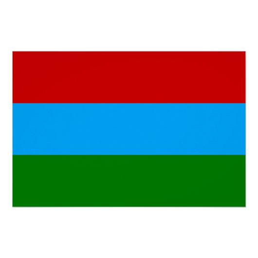 カレリア国旗 ポスター (正面)