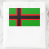 カレリア国旗 長方形シール (バッグ)