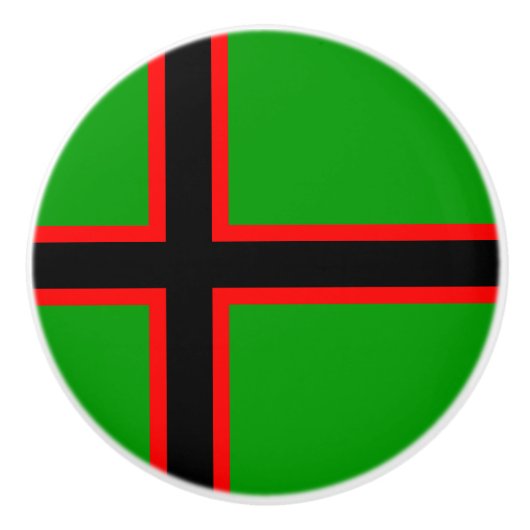 カレリア自治共和国旗 セラミックノブ (正面)