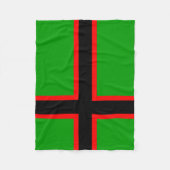 カレリア自治共和国旗 フリースブランケット (正面)