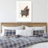 カレルファブリティスゴールドフィンチオランダ1654ファインアート キャンバスプリント (インサイチュ (寝室))