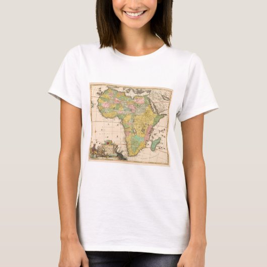 カレル・アラード著のKaart van Afrika(1690年頃)。 Tシャツ (正面)