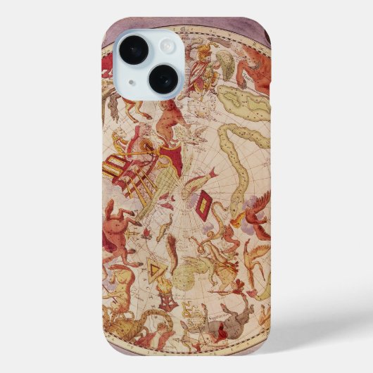 カレル・アラールによるヴィンテージ天文学、天体地図 Case-Mate iPhoneケース (裏面)
