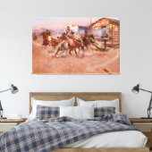 カレル・マリオン・ラッセルによる。45度の煙（1908年） キャンバスプリント (インサイチュ (寝室))