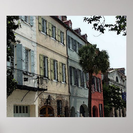 カレレストンウォーターカラーポスタープリント ポスター (正面)