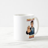 カレンに皮肉をおもしろい言う コーヒーマグカップ (正面右)