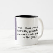 カレンのソロアルバムは素晴らしいです! (マグ) ツートーンマグカップ (正面右)