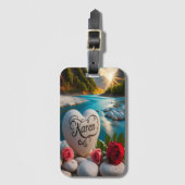 カレンのハート石川サンセット ラゲッジタグ (正面縦)