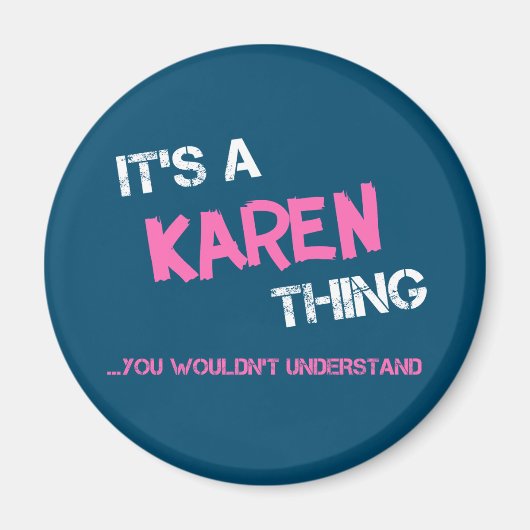 カレンは名前が分からなかったこと マグネット (正面)