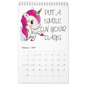 カレンやる気を起こさせるダー カレンダー (2月 2027)