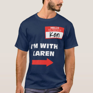 カレンカップルのケンおもしろいハロウィーントリートに行く Tシャツ