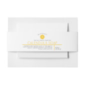 カレンジュラ石鹸イエロー美しい製品ラベルバンド 招待状ベリーバンド (正面例)