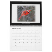 カレンダお気に入りのー裏庭の鳥 カレンダー (2月 2027)