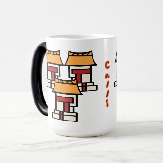 カレンダアステカー日付03 - Calli モーフィングマグカップ (正面左)