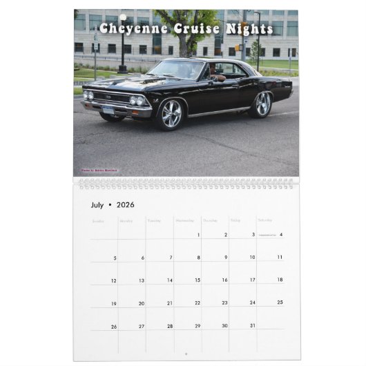 カレンダチェイエンヌクルーズナイト カレンダー (7月 2026)