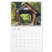 カレンダニューハンプシャーの山と湖地域 カレンダー (3月 2026)