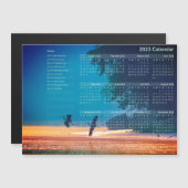 カレンダマグネット素晴らし- Blue Herons Take Flight (正面/裏面)