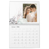 カレンダユーカリ葉リース カレンダー (1月 2026)