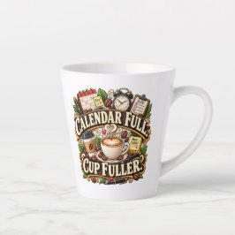 カレンダーいっぱい カップもいっぱい オフィスコーヒーマグ カフェラテマグ