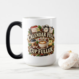 カレンダーいっぱい カップもいっぱい オフィスコーヒーマグ モーフィングマグカップ