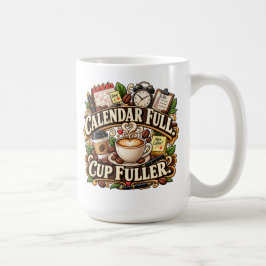 カレンダーいっぱい カップもいっぱい オフィスコーヒー コーヒーマグカップ