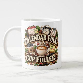 カレンダーいっぱい カップもいっぱい オフィスコーヒー ジャンボコーヒーマグカップ