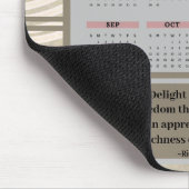 カレンダーおよび引用文マウスパッド マウスパッド (コーナー)