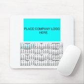 カレンダーが付いている会社のロゴのマウスパッド マウスパッド (マウス)