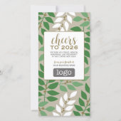 カレンダーとロゴ – 金ゴールドグリーン支店 – ビジネス シーズンカード (正面)