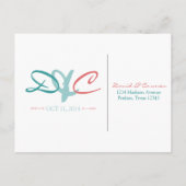 カレンダーにマークを付ける日付はがきを保存する 案内ポストカード (裏面)