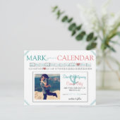 カレンダーにマークを付ける日付はがきを保存する 案内ポストカード (スタンド正面)