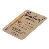 カレンダーに私たちを鉛筆ダンボール日付を保存 マグネット (左側)