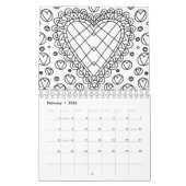 カレンダーに色を付ける2ndエディション カレンダー (2月 2026)