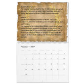 カレンダーのイギリス: ローマの征服 カレンダー (2月 2027)