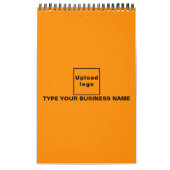 カレンダーのオレンジ色のビジネスブランディング カレンダー (カバー)