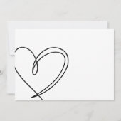 カレンダーのカップルモダンの写真にミニマル鉛筆で私たちを セーブザデート (裏面)