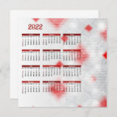 カレンダーのクリスマスカード (正面/裏面)