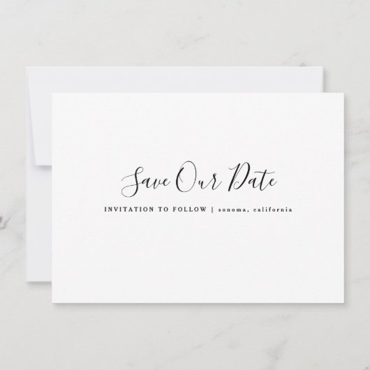 カレンダーのフォトスクリプトの日付の保存 招待状 (裏面)