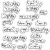 カレンダーのプランナー |固定 シール (正面)