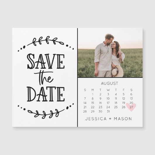 カレンダーのマグネットを保存素朴す描る (正面)