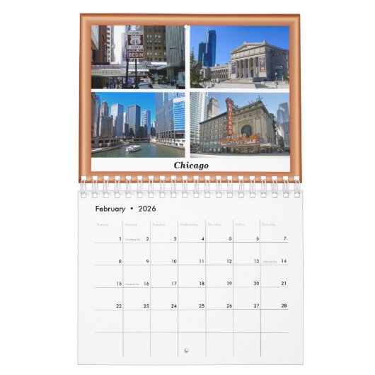 カレンダーのルート66の旅行 カレンダー (2月 2026)