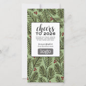 カレンダーのロゴ – 新年の応援 シーズンカード (正面)