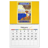 カレンダーのヴィンテージ旅行ポスター カレンダー (2月 2026)