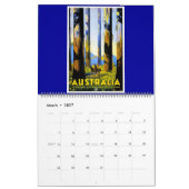 カレンダーのヴィンテージ旅行ポスター カレンダー (3月 2027)