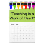 カレンダーの先生 カレンダー (1月 2026)