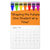 カレンダーの先生 カレンダー (2月 2026)