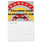 カレンダーの先生 カレンダー (2月 2027)