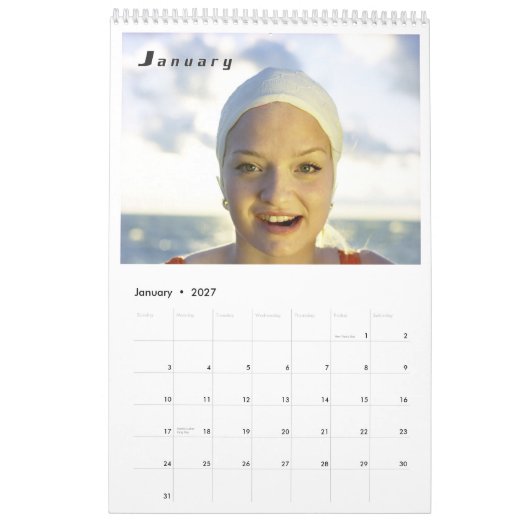カレンダーの女の子2009年 カレンダー (1月 2027)