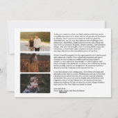 カレンダーの新年一覧ホリデーのフォトカード シーズンカード (裏面)